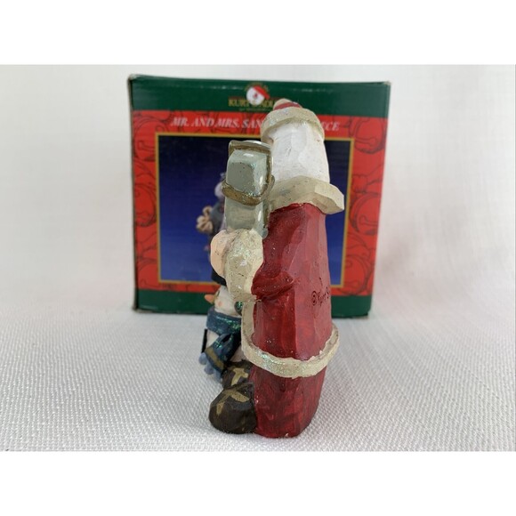 Kurt S. Adler Mr. & Mrs.‎ Santa TablePiece Snowtown Village Snowman With Box - Picture 2 of 11